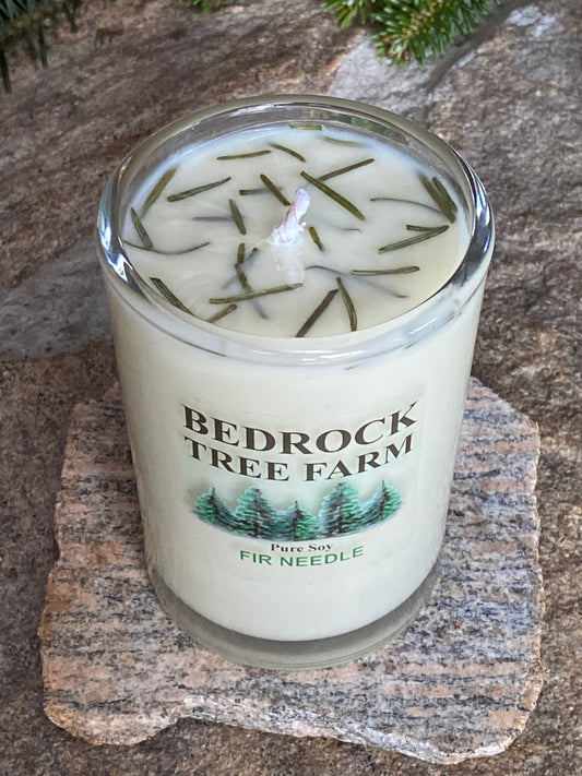 SOY CANDLE - Fir Needle Natural Libbey Tumbler 7 oz. Single Cotton Wick - LT7N