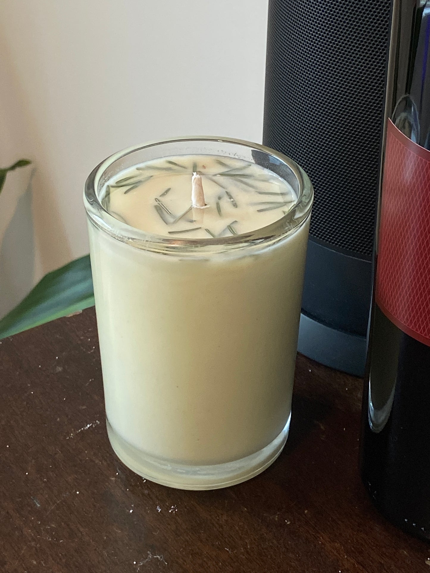 SOY CANDLE - Fir Needle Natural  Libbey Tumbler 7 oz. Single Cotton Wick - LT7N