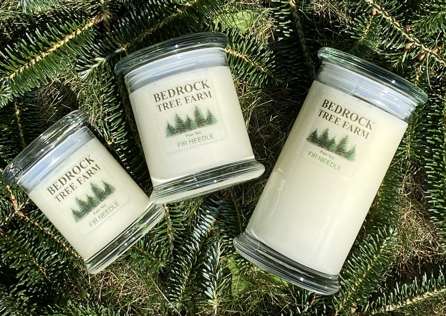 SOY CANDLE - Fir Needle Natural Libbey Status Jar 8 oz. with Wooden Wick - LSJ8N