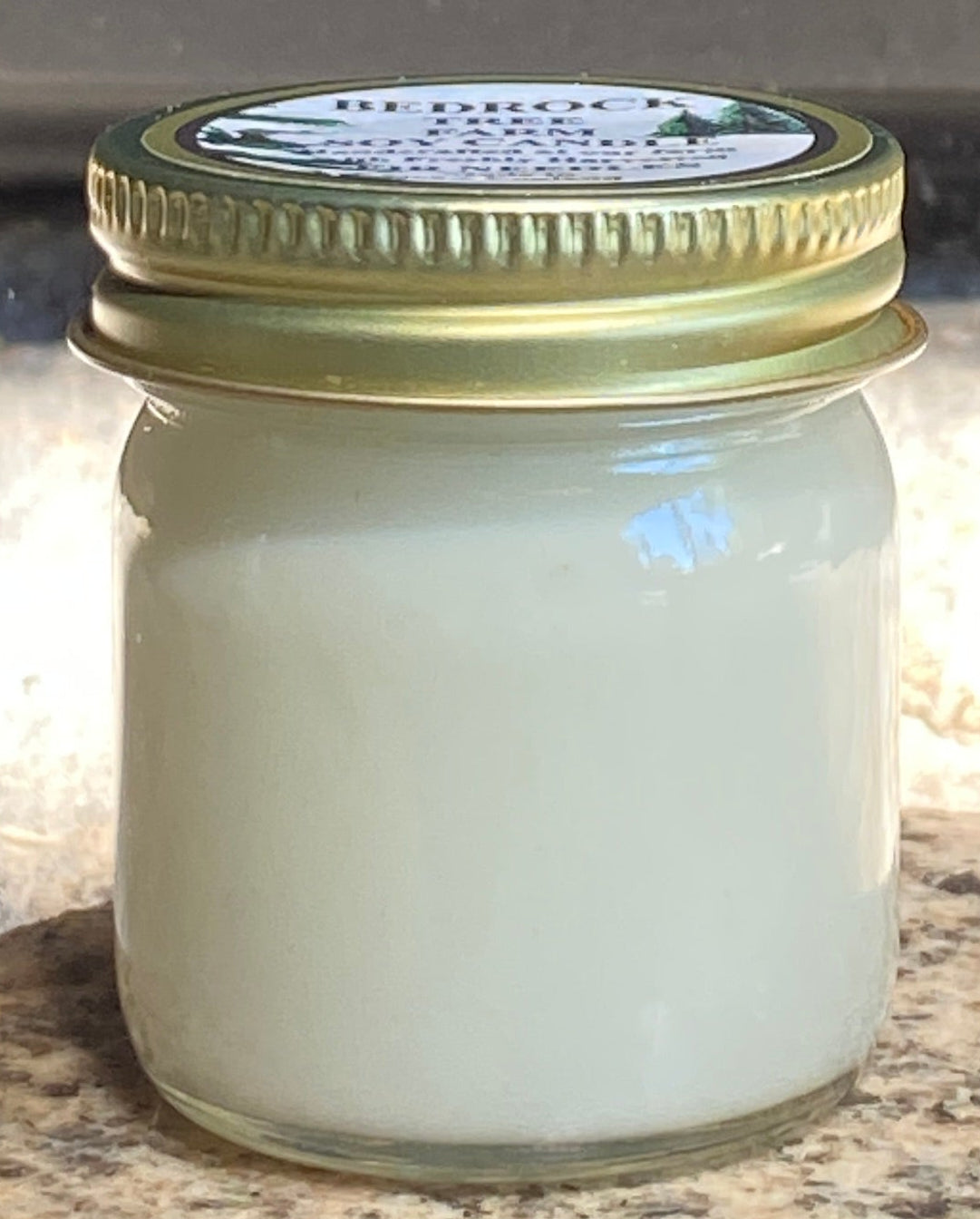 SOY CANDLE Fir Needle Natural Mason Mini Jar 1.25 oz. Single Cotton Wick - MJ125N